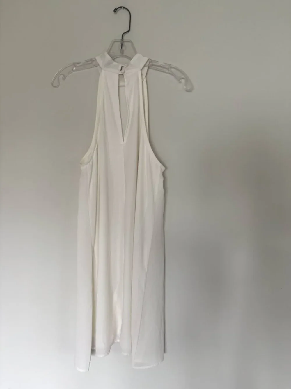 Lulus White Halter Mini Dress Small - Picture 4 of 4